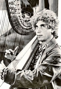 Harpo played the harp in most of the infamous movies by Marx Brothers. Watch excerpts: 1, 2, 3