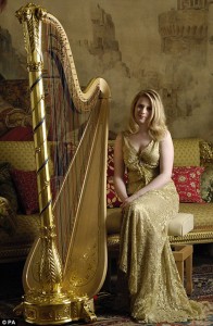 Claire Jones, Royal Harpist to the Queen of England.