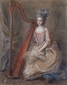 Known for her beauty and sense of style, born at the Spencers family as Princess Diana did, England's Georgiana of Devonshire was a skilled harpist!